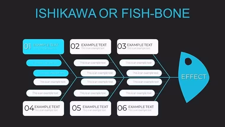 Barebone Ishikawa PowerPoint charts - Slide1