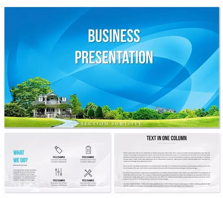 Download House Sale PowerPoint Presentation Template | Real Estate PPT