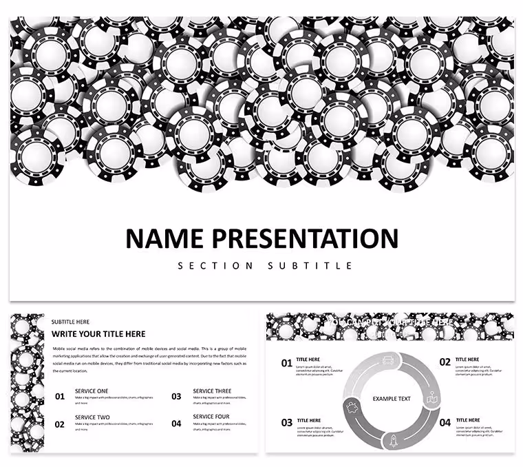 Casino Chips Background Keynote Template: Pro Designs