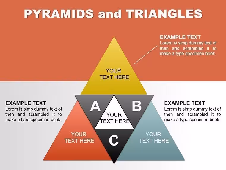 Pyramid PowerPoint Charts Template - 25 Editable Slides