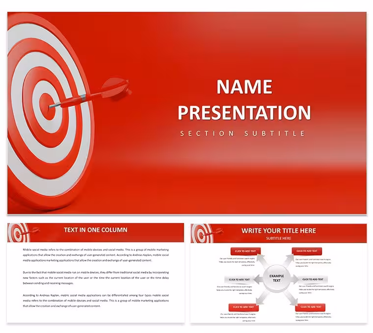 Targeting Success PowerPoint Template: Aim High, Hit Higher