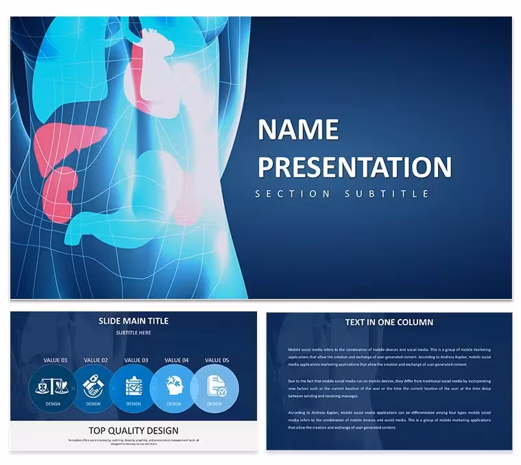 Visualize Health: Human Anatomy PowerPoint Template