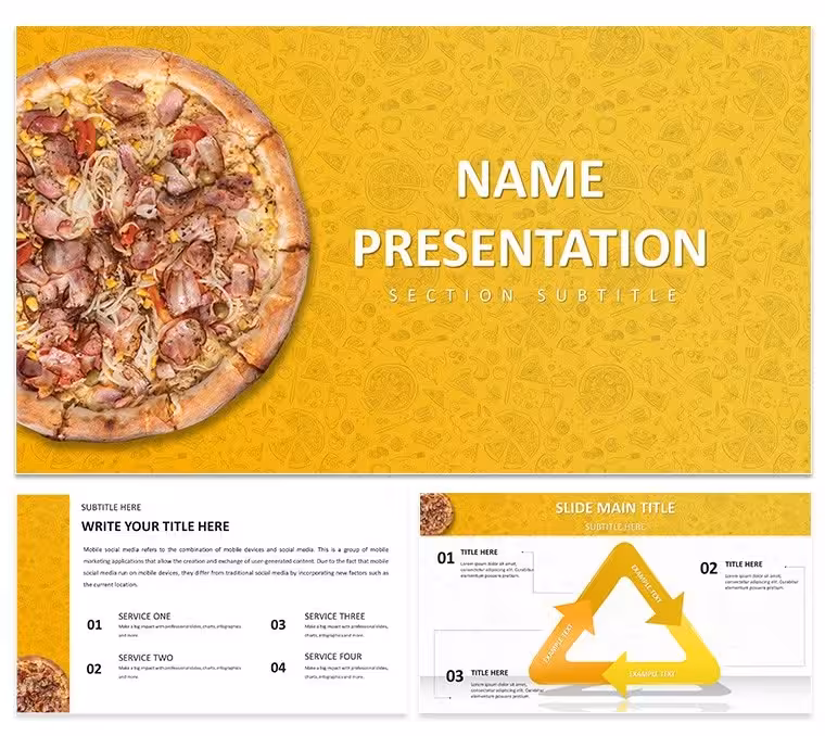 Menu Pizza Keynote Template: Ignite Appetites with Visual Feast