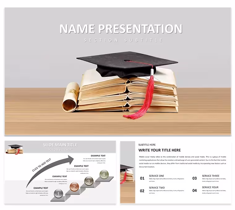 Academic Achievement PowerPoint Template: Spotlight Your Scholarly Wins