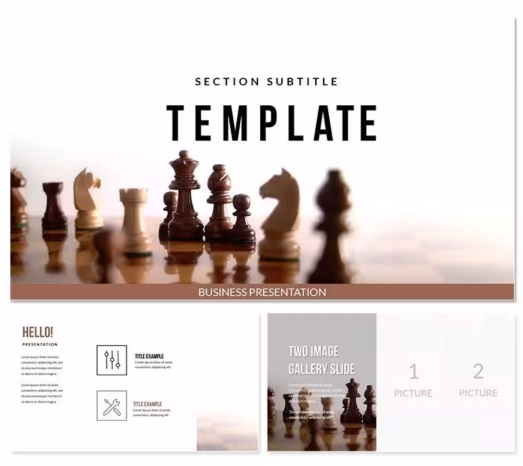 Chessworld PowerPoint Template: Presentation