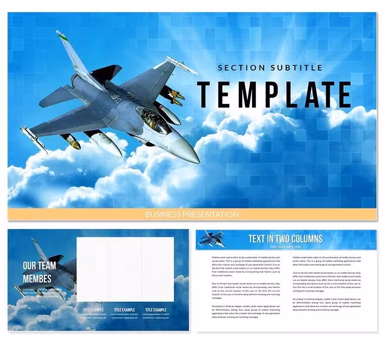 Military Airplanes PowerPoint templates