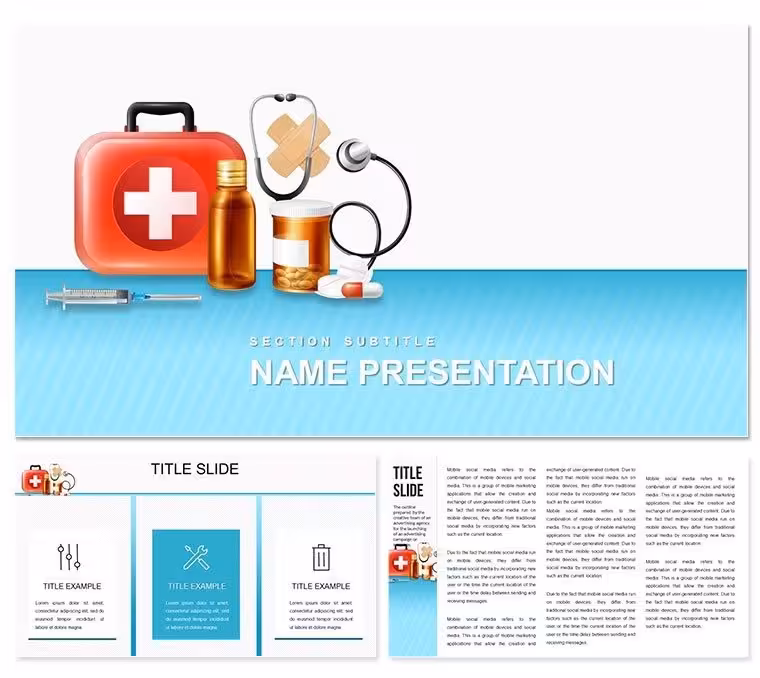 Medicine Cabinets PowerPoint template