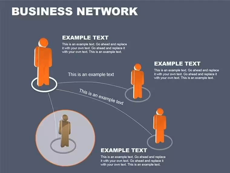 Business Network PowerPoint Diagrams Template: Download PPTX