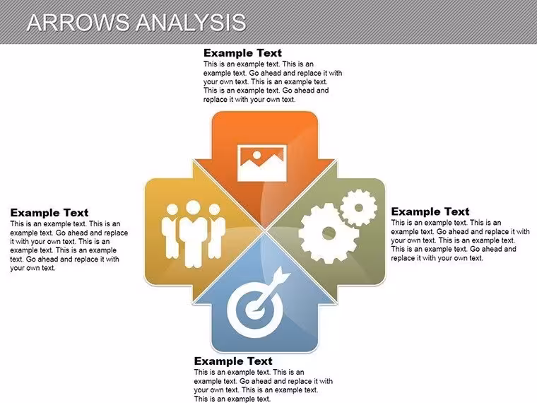 Arrows Analysis PowerPoint Charts Template: Propel Your Data Narratives