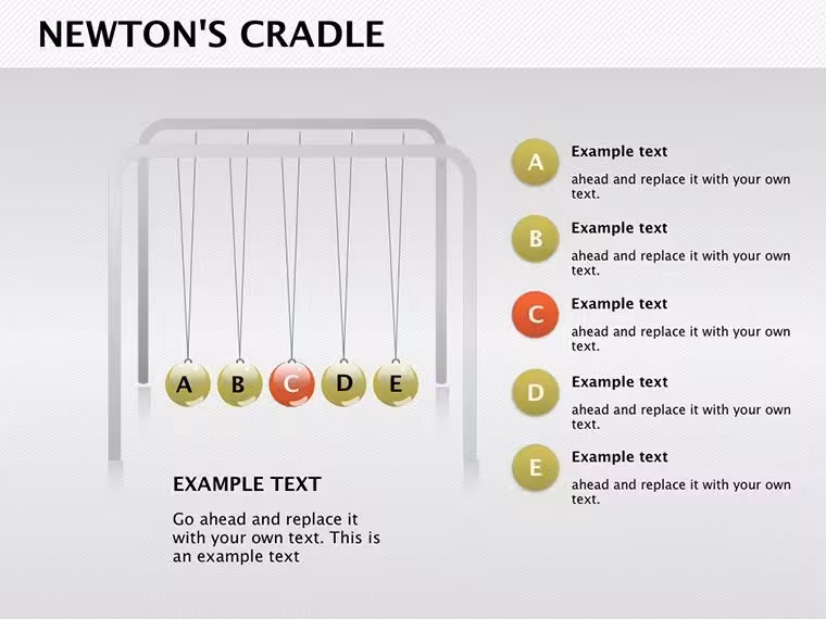 Newton's Cradle Keynote Diagrams