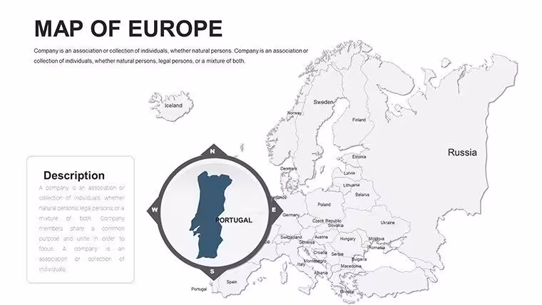 Editable Europe PowerPoint maps - Slide11