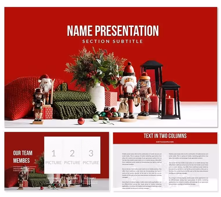 Christmas Gifts Xmas Presents PowerPoint Template