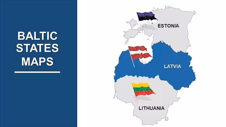 Baltic States PowerPoint Map: Weave Europe's Northern Tapestry