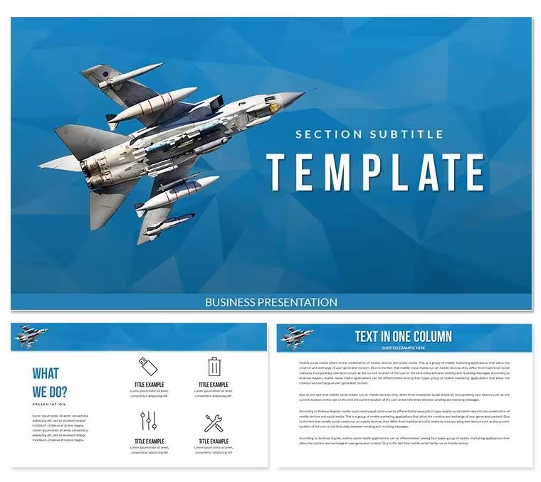War Plane PowerPoint template