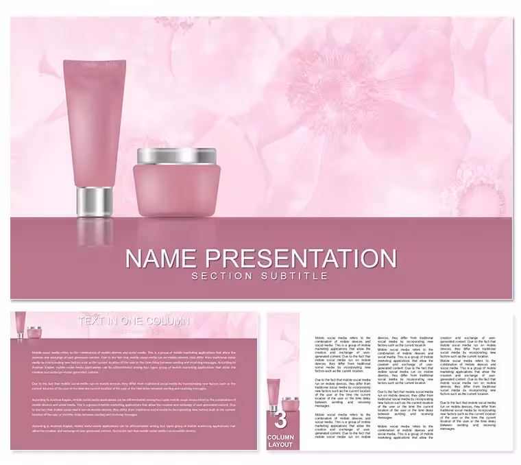 Makeup Cosmetics PowerPoint template
