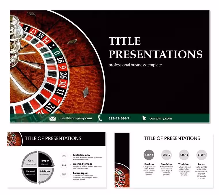 Roulette Casino PowerPoint Template - Download PPT Presentation