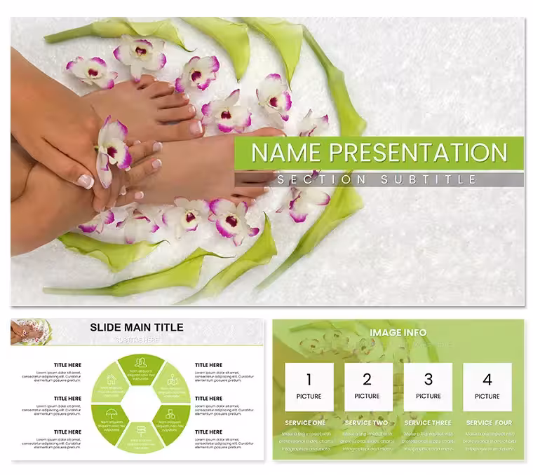 Sole Soothe SPA Foot Treatment PowerPoint Template: Step into Serenity