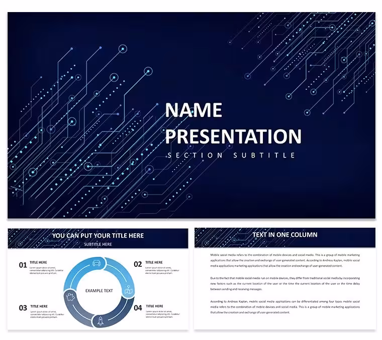 Free Digital Transformation Keynote Template: 28 Diagrams
