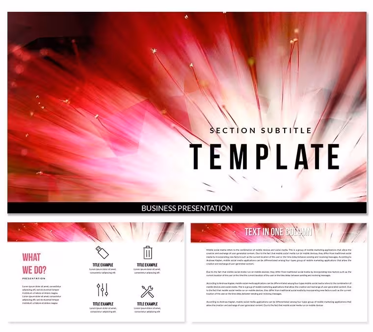 Burning Petals PowerPoint templates