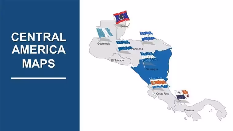 Central America Keynote Map Template: Bridge Ideas Across Borders