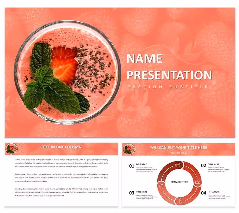 Berry PowerPoint Template: Fresh Takes on Healthy Eating Presentations