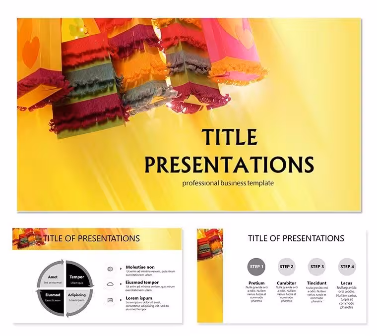 Paper toys PowerPoint template