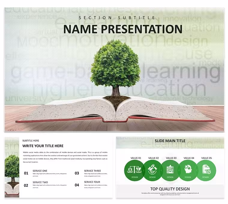 Source of Knowledge Keynote Template: Branch Out Your Message