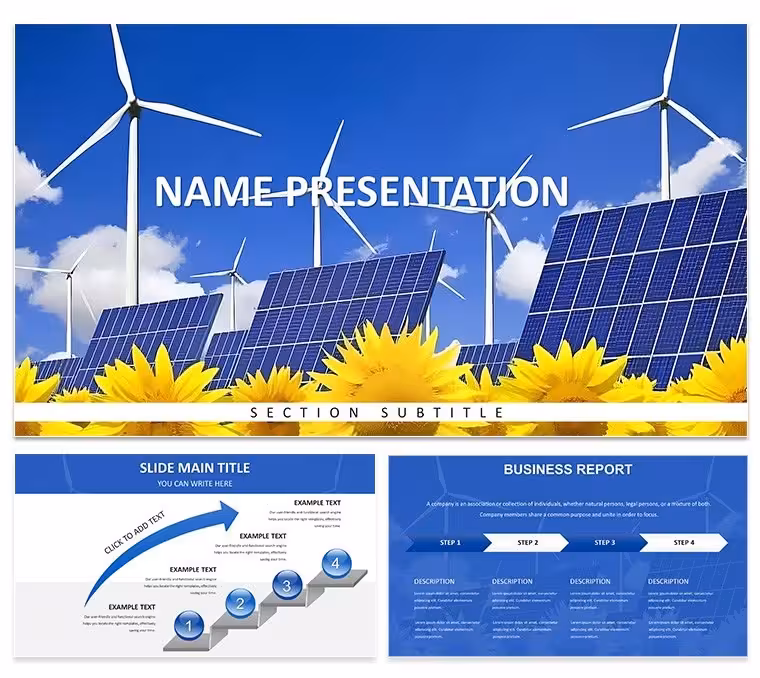 Sustainable Energy Diagrams - Editable PPTX | ImagineLayout