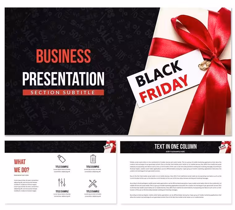Black Friday Deals PowerPoint Template, PPT