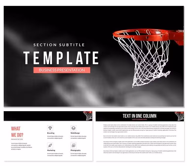 Basketball Rules PowerPoint templates