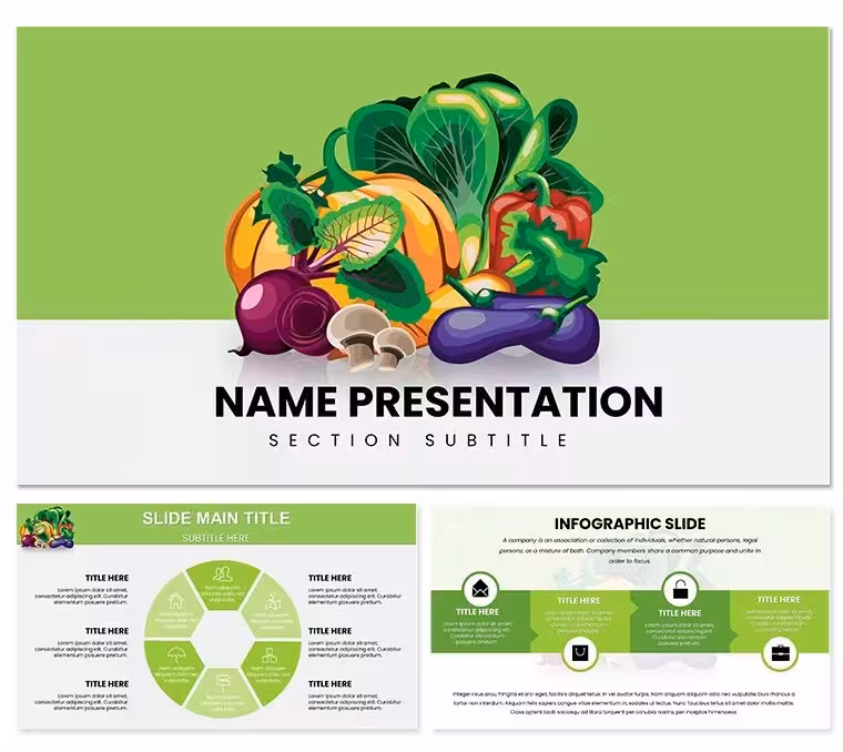 Vegetables and Greengrocery Keynote Template: Harvest Engaging Content