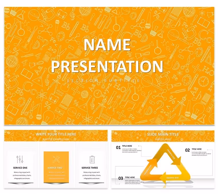 Educational PowerPoint Template: Ignite Classroom Conversations
