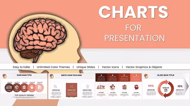 Brain Five Senses PowerPoint Infographics Template