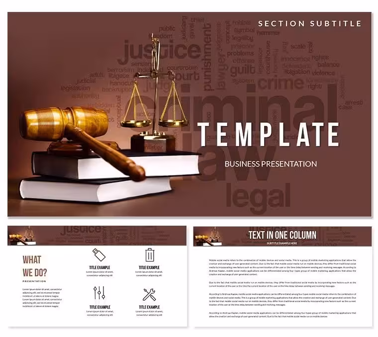 Principles of Justice PowerPoint templates