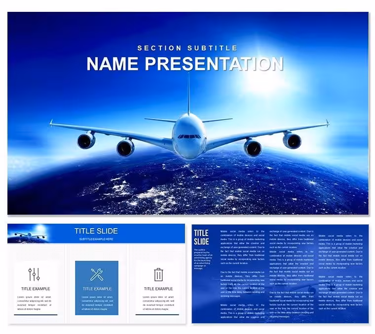Airline Tickets Flights PowerPoint Template