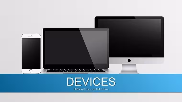 Devices PowerPoint Chart Template: Transform Tech Data into Engaging Visuals