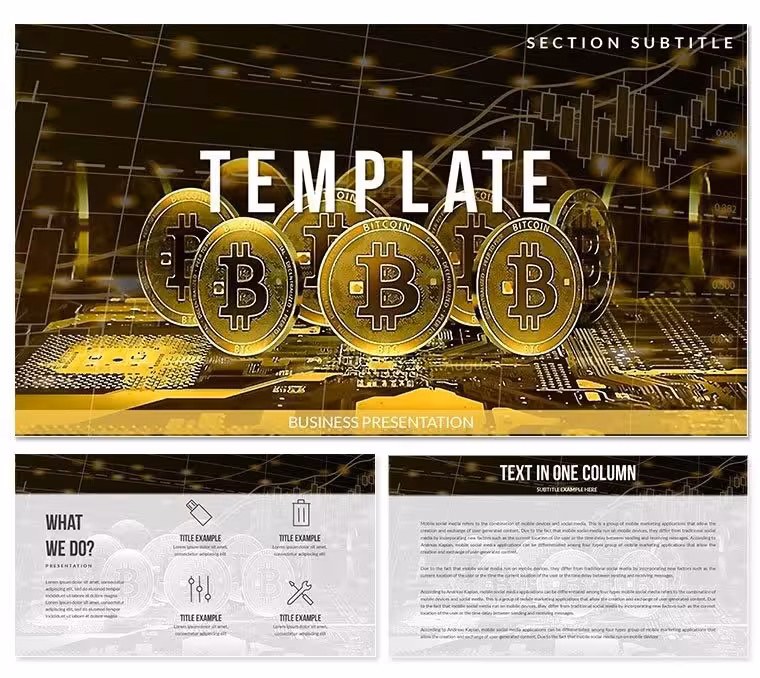 Bitcoin Exchange Rate PowerPoint Template: Presentation