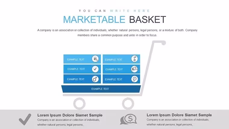 Marketable Basket Matrix Keynote Template for Economic Analysts