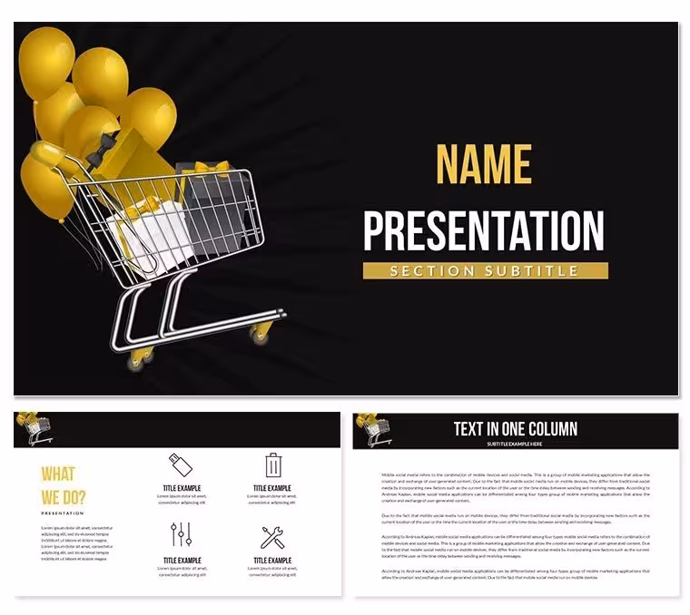 Black Friday Gifts PowerPoint Template Presentation