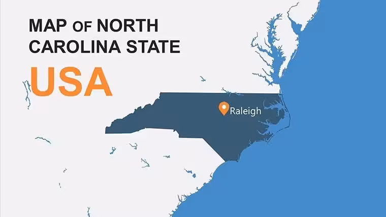 North Carolina Keynote Maps Template: Charting Success in the Tar Heel State