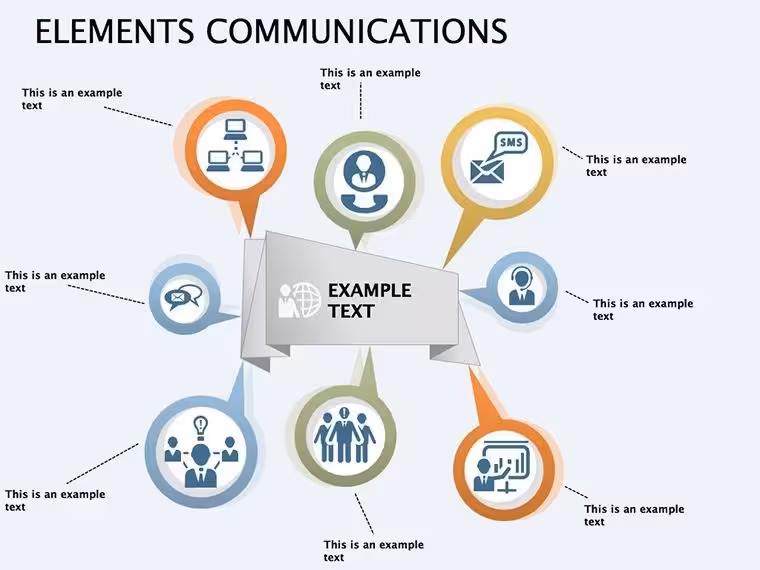 Communication Diagrams Template for Keynote Presentations