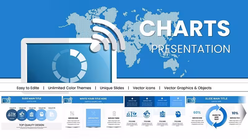WiFi Internet Connection Keynote Charts Template