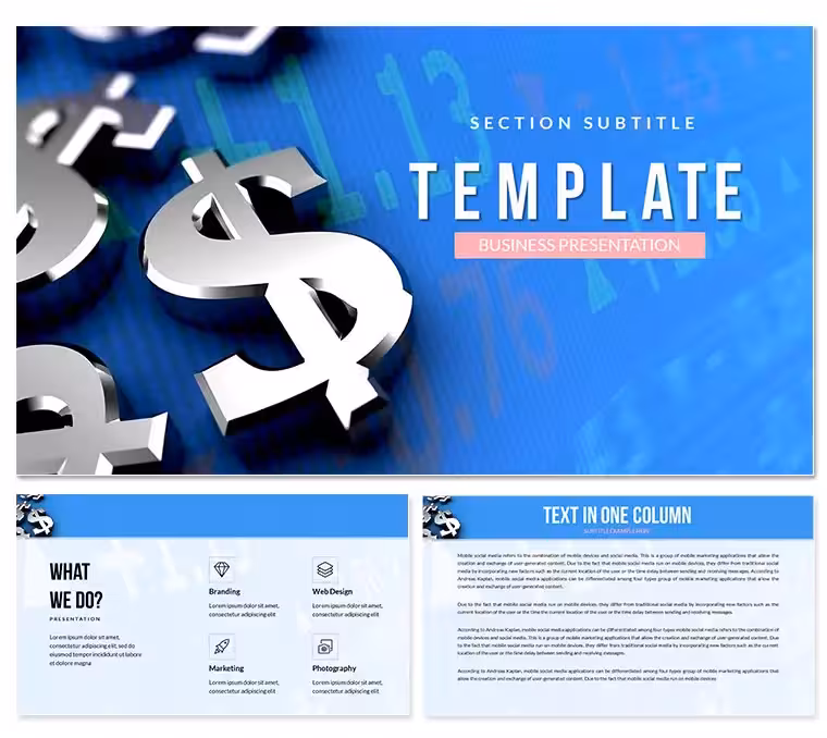 Interbank Dollar PowerPoint Presentation Templates