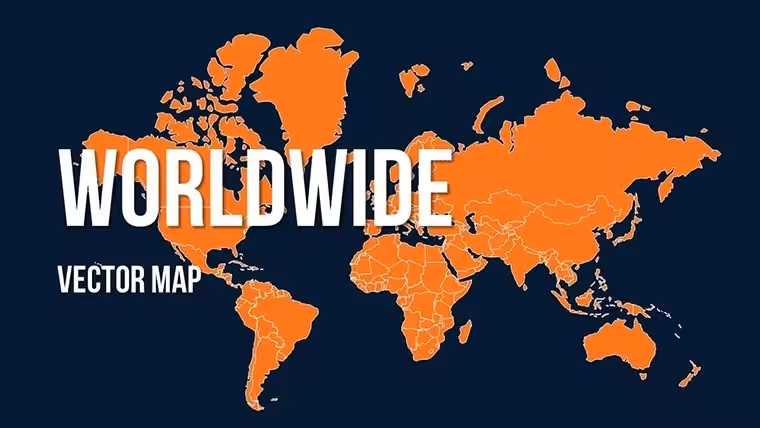 Customizable World Maps Keynote: 10 Pro Slides