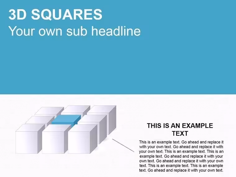 3D Squares & Cubes PowerPoint Diagrams: Add Depth to Your Visuals
