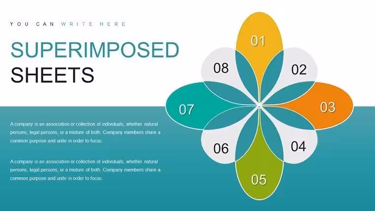 Superimposed Boundary Sheets PowerPoint Charts - Instant Download | ImagineLayout