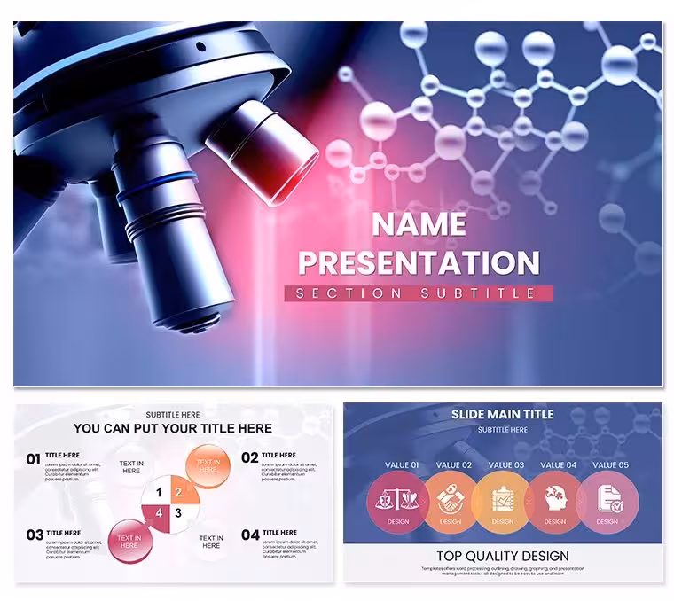 Microbiology Keynote Template: Magnify Your Scientific Story