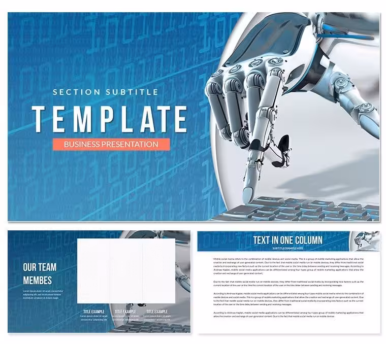 Artificial intellect PowerPoint template