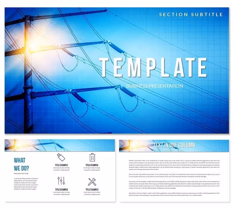 Electrical Network PowerPoint templates