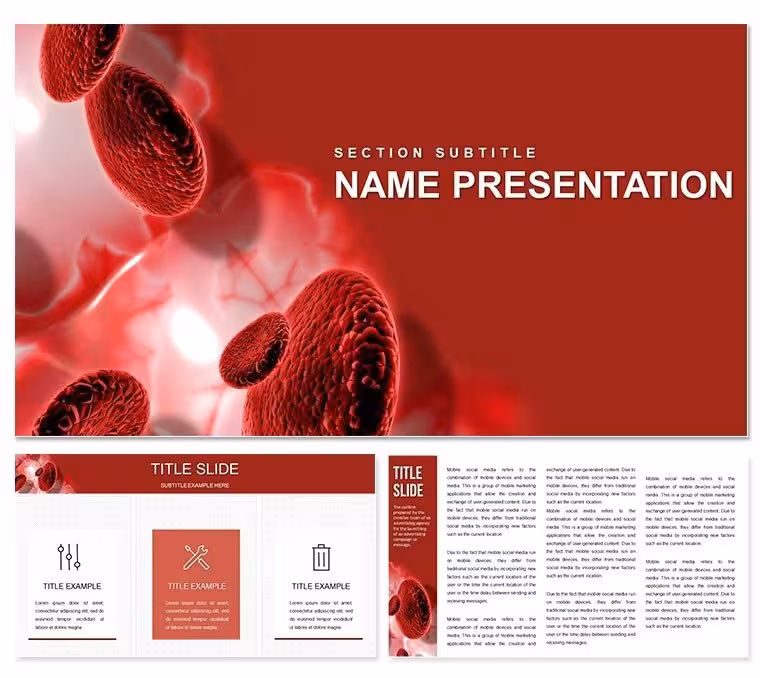 Blood Analysis PowerPoint Template Presentation